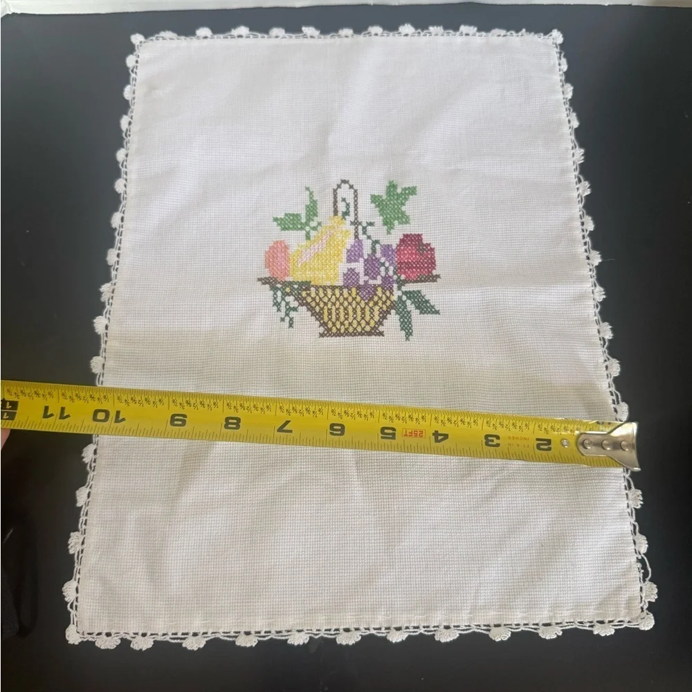 Elegant White Embroidered Linen